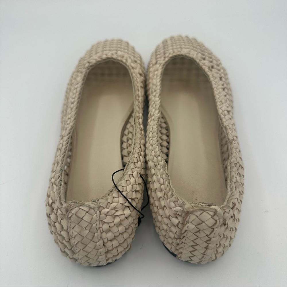 St. Agni Cream Woven Loafers - Picture 3 of 5